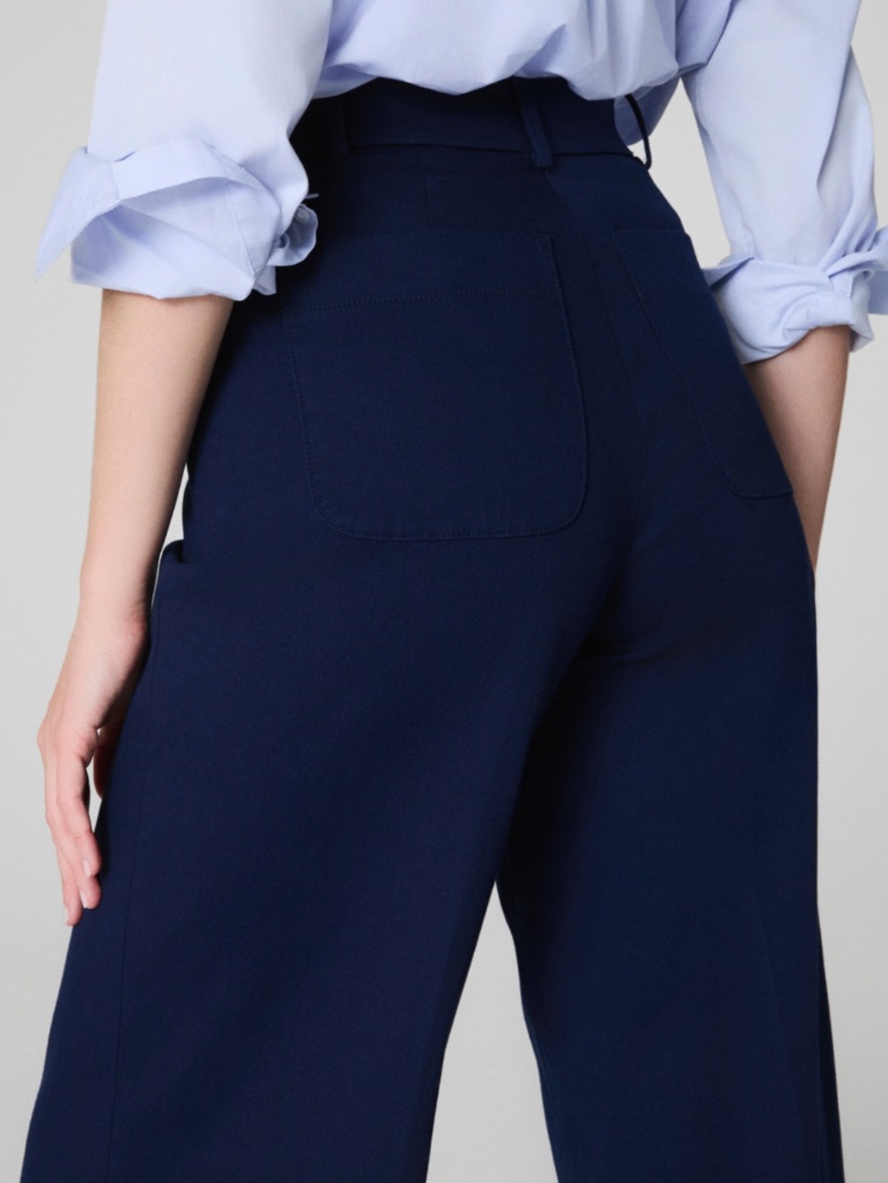 Spanx SPANXsupersmooth Stretch Twill Wide Leg Pant Small - Picture 6 of 16